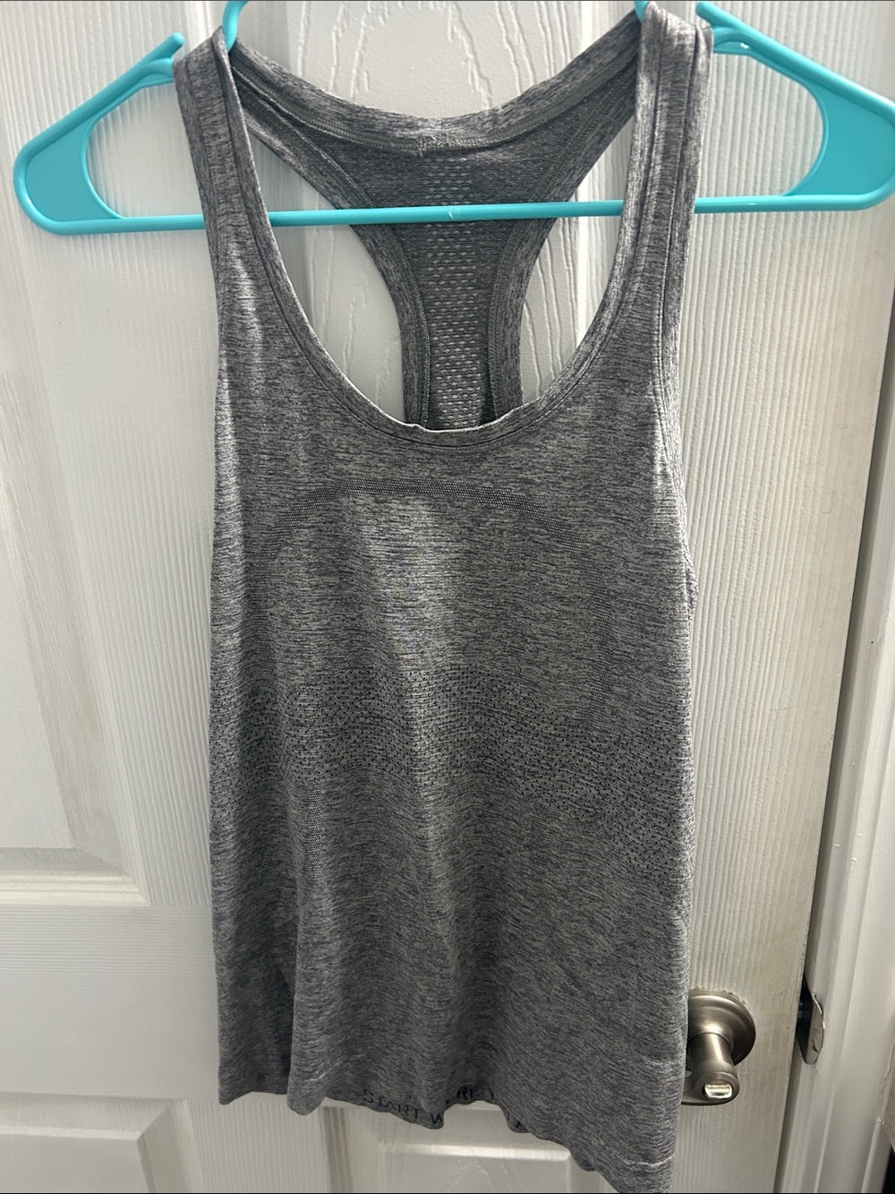 lululemon athletica Heathered Gray Racerback Tank